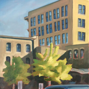 My Office Building - 8 x 10 oil on canvas