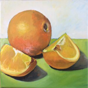 Oranges - 12 x 12 oil on canvas